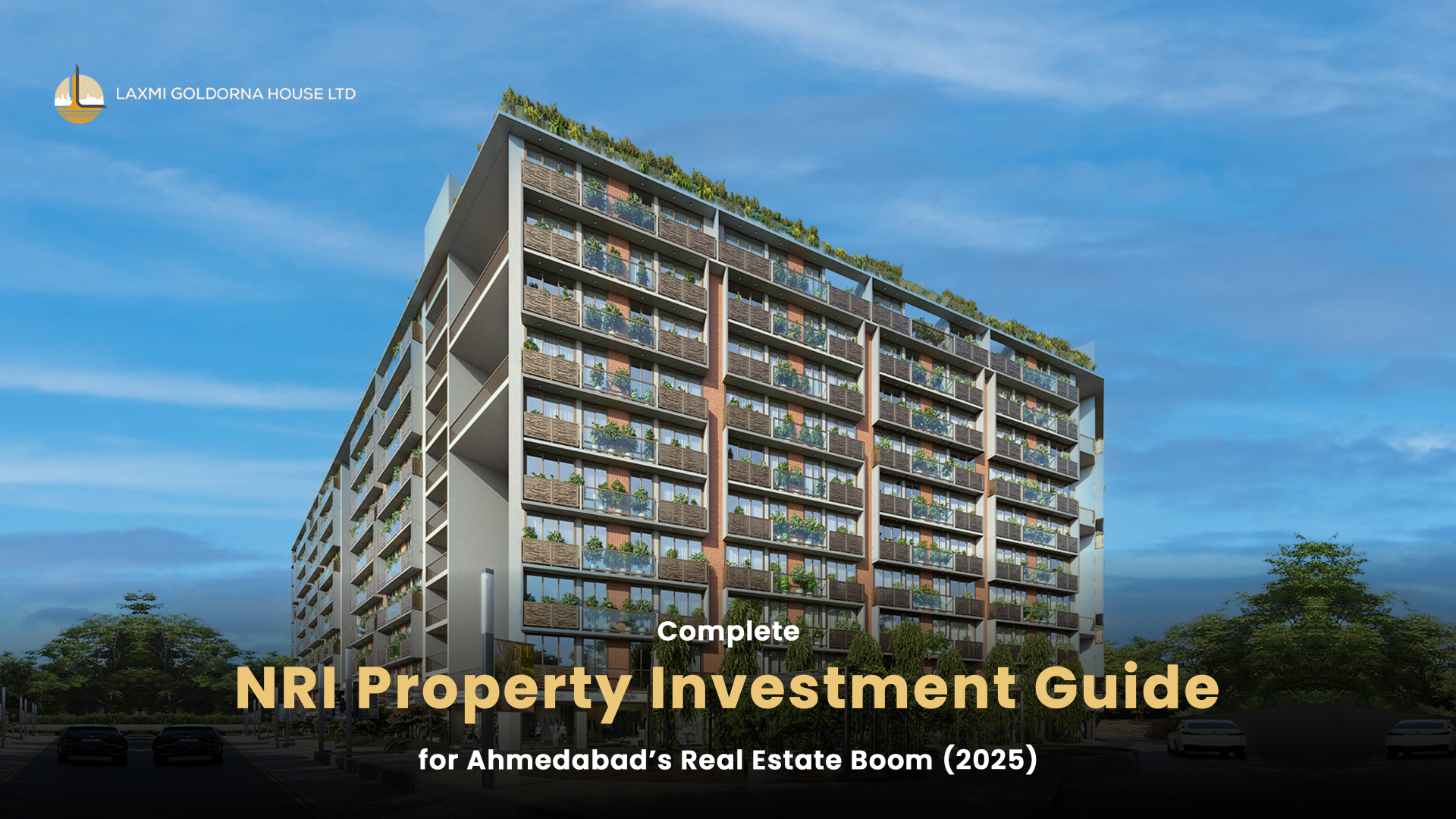 Luxury apartment complex in Ahmedabad representing prime real estate opportunities for NRI property investment in 2025