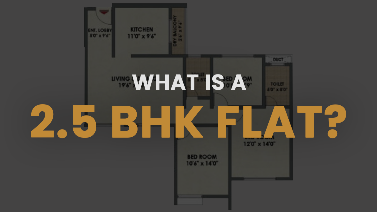 What is 2.5 BHK? A 2.5 BHK flat is designed to meet the modern living needs of people who require extra functional space. This flat type features two full-sized bedrooms, a common living area, a kitchen, and a unique half room that can be used for various purposes. The half room provides versatility for homeowners who need additional space but don’t require an entire third bedroom.