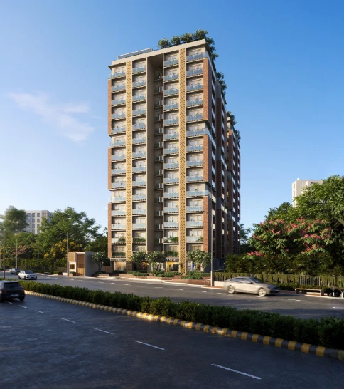 Modern high-rise 3 BHK flats in Science City Ahmedabad by Laxmi Group, offering new flats near Science City Road for families seeking premium homes.