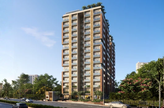 Laxmi One O1 residential project in Bhadaj near Science City offering 3 BHK luxurious flats in Ahmedabad with sky garden, landscaped areas, senior citizen park, and convenient shopping plaza.